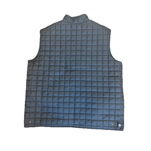 Chaps Men’s Blue Quilted Full-Zip Snap Sleeveless Vest Size XXL NEW - Picture 8 of 8